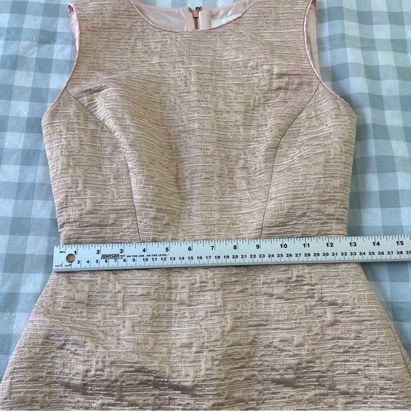 Kate spade dress powder pink gold bodycon luxury metallic contemporary barbie 2A - Picture 12 of 14